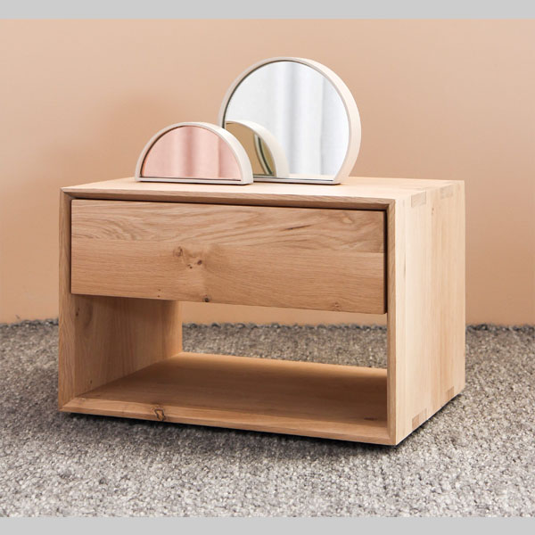 Straight Line One Drawer Bedside â€“ RC109